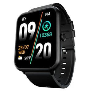 Fire-Boltt Ninja Call Pro Plus Bluetooth Calling Smart Watch, 1.83″ HD Display, AI Voice Assistant, 120+ Sports Modes, IP67 Waterproof, SpO2 & Heart Rate Monitor Smartwatch for Men & Women - Black